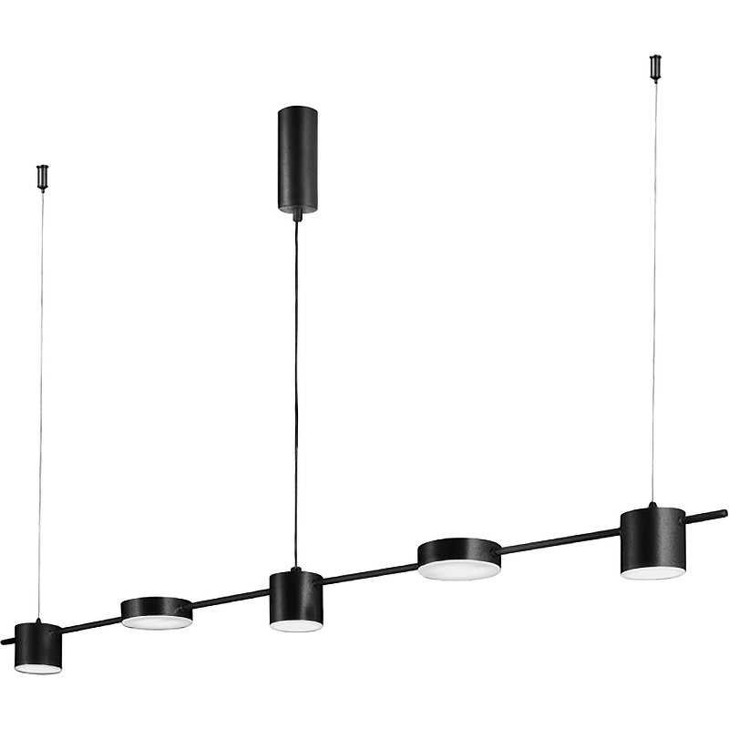 Потолочный светильник Crystal Lux Tristan SP5 L1200 Black цвет плафона/подвески Белый, цвет арматуры Черный