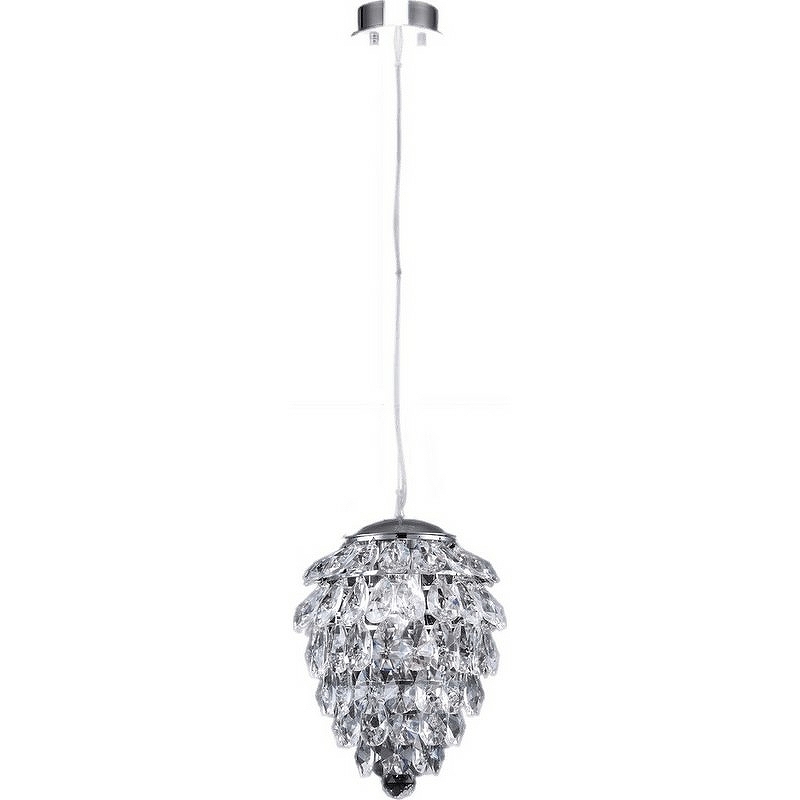 Подвесной светильник Crystal Lux Charme SP2 Chrome Transparent цвет плафона/подвески Прозрачный, цвет арматуры Хром