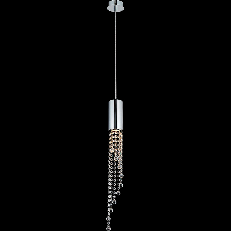 Подвесной светильник Crystal Lux Creek SP1 цвет Хром, Прозрачный