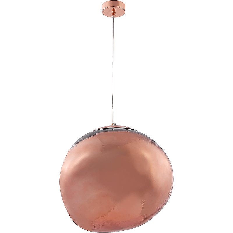 Подвесной светильник Crystal Lux Malaga SP1 D360 Cooper цвет плафона/подвески Красный, Медь, Прозрачный, цвет арматуры Медь