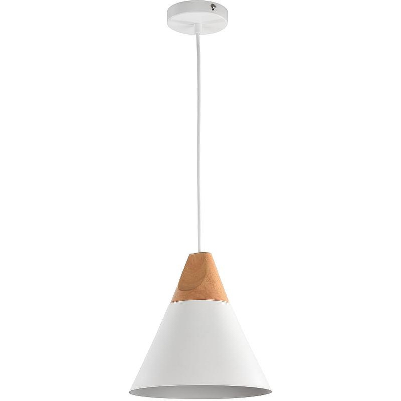 Подвесной светильник Maytoni Pendant Bicones P359-PL-01-W Белый Светлое дерево