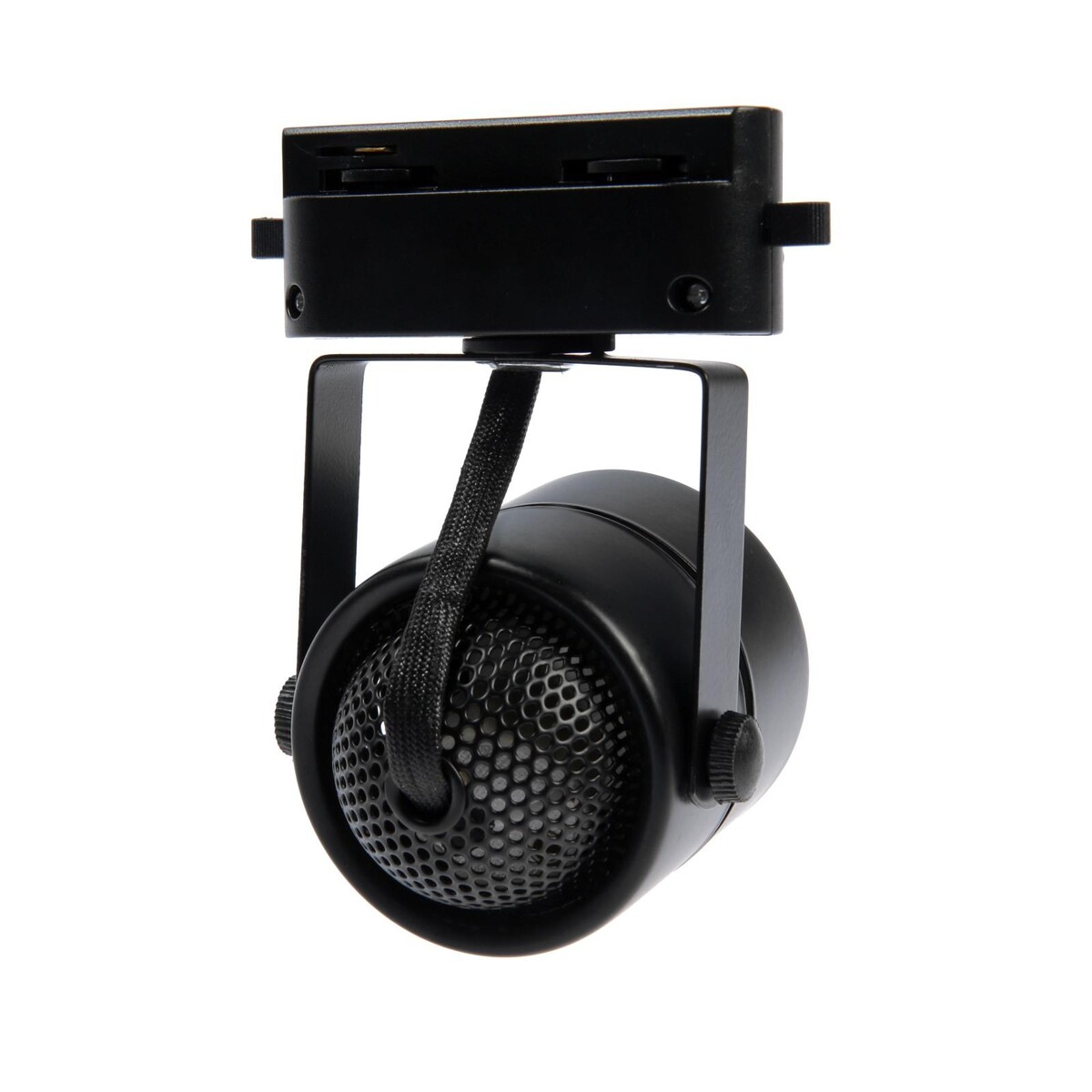 Трековый светильник luazon lighting под лампу gu10, круглый, корпус черный