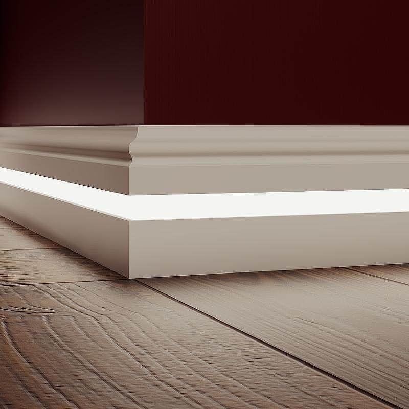 Плинтус Evrowood PN 040 led 2000x80x12 мм