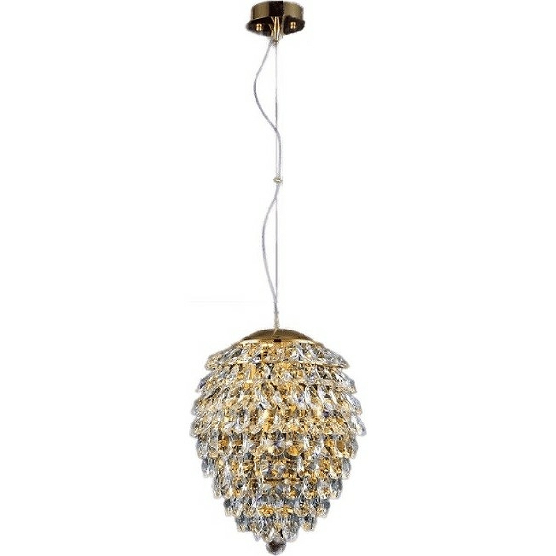 Подвесной светильник Crystal Lux Charme SP4 Gold Transparent Прозрачный Золото