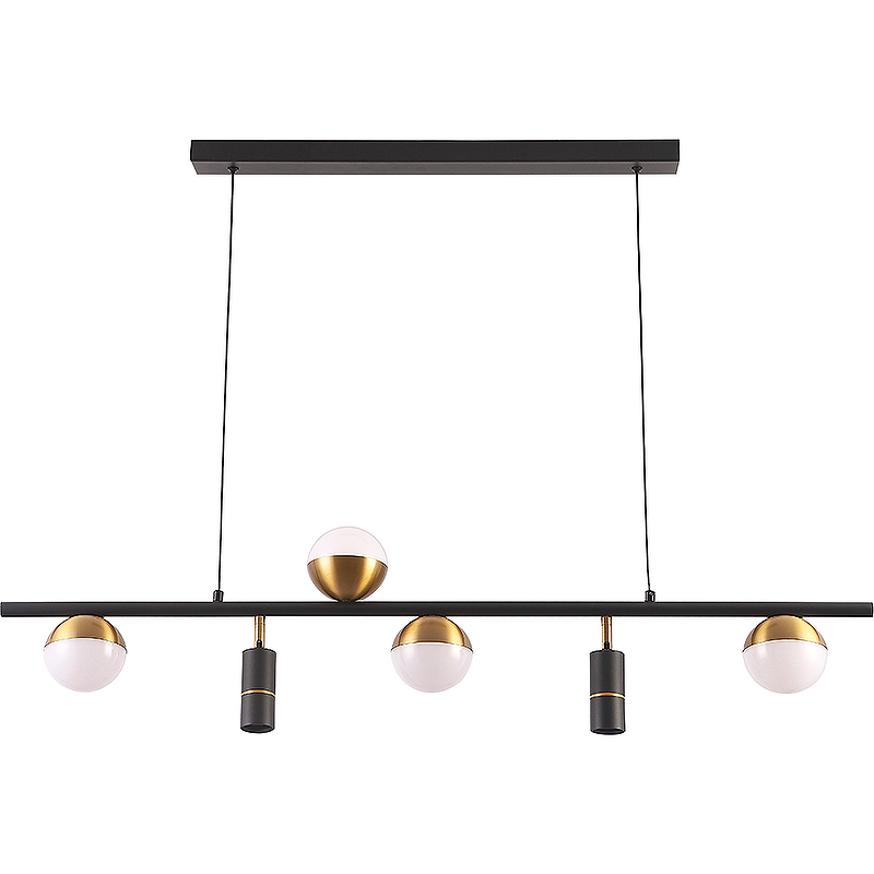 Подвесной светильник Crystal Lux CLT 047C6 L1000 BL-GO Белый Черный Золото