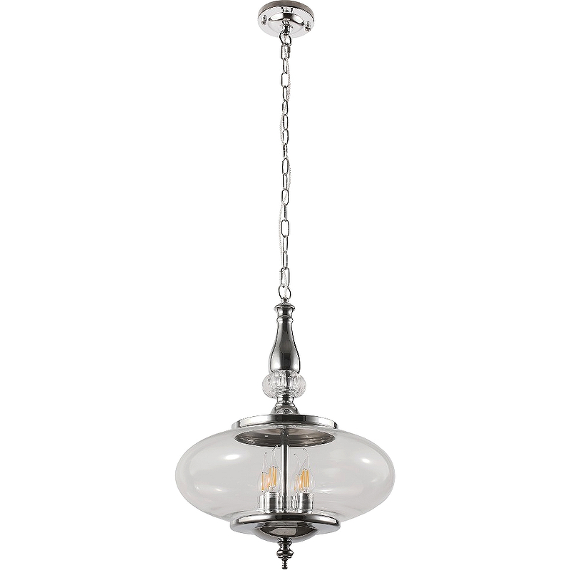 Подвесной светильник Crystal Lux Miel SP4 Chrome Прозрачный Хром