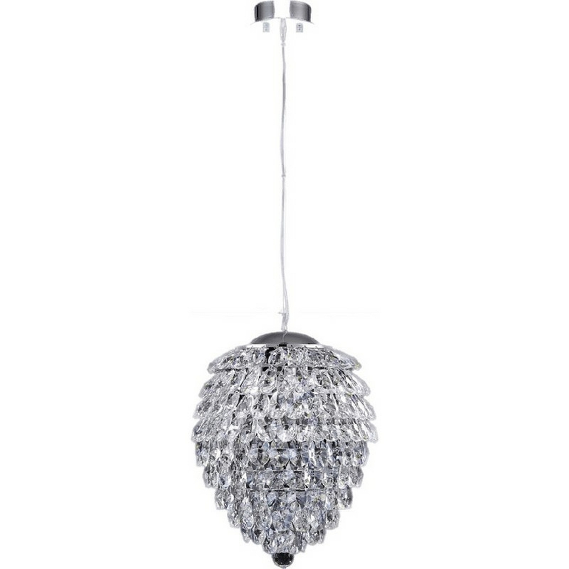 Подвесной светильник Crystal Lux Charme SP6 Chrome Transparent цвет плафона/подвески Прозрачный, цвет арматуры Хром
