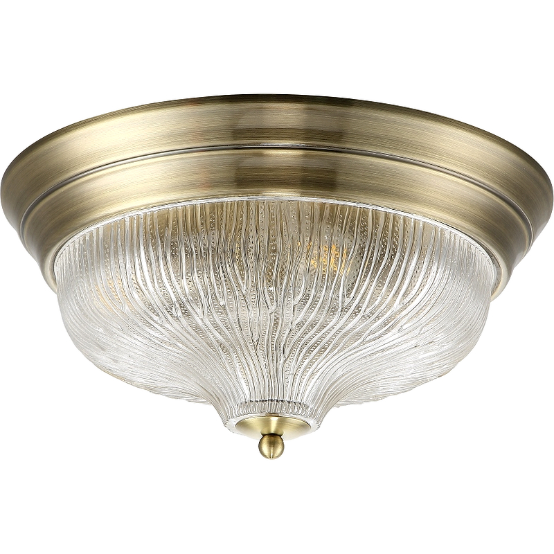 Потолочный светильник Crystal Lux Lluvia PL4 Bronze D370 Прозрачный Бронза