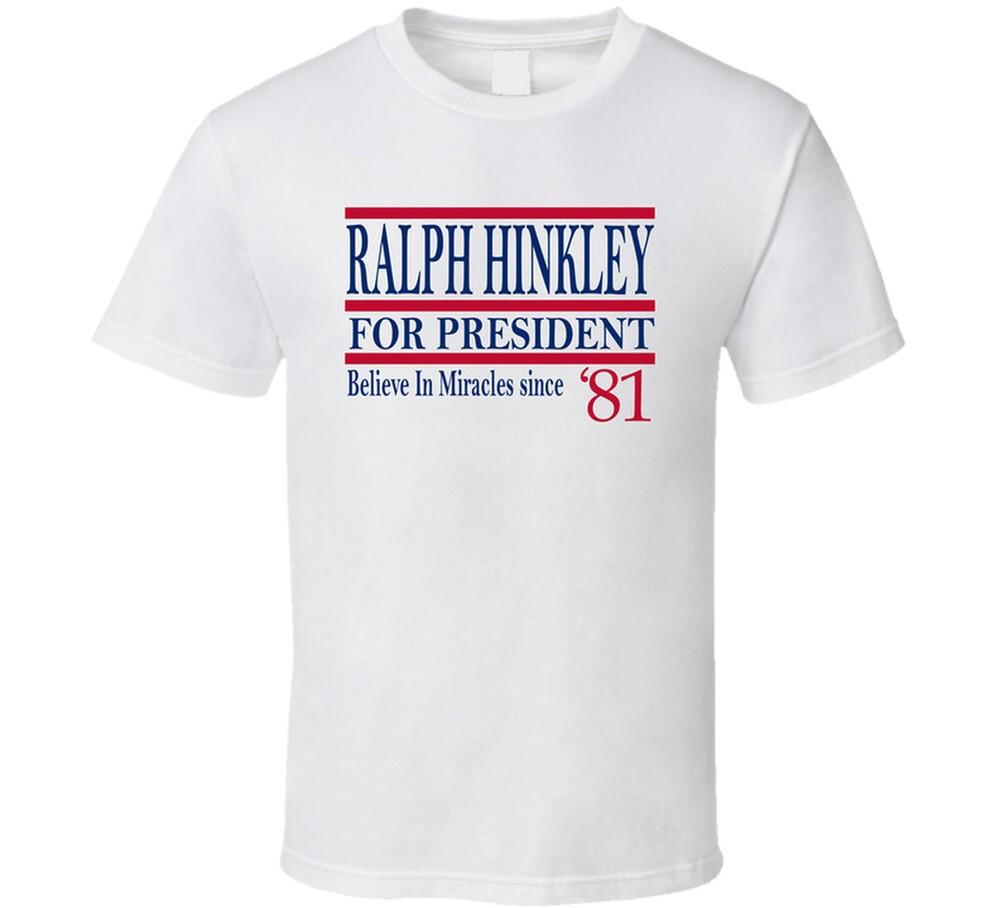 Ralph Hinkley For President Believe In Miracles Since 1981 Fan T Shirt L