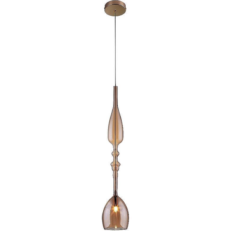 Подвесной светильник Crystal Lux Lux new SP1 C Amber Янтарный Золото