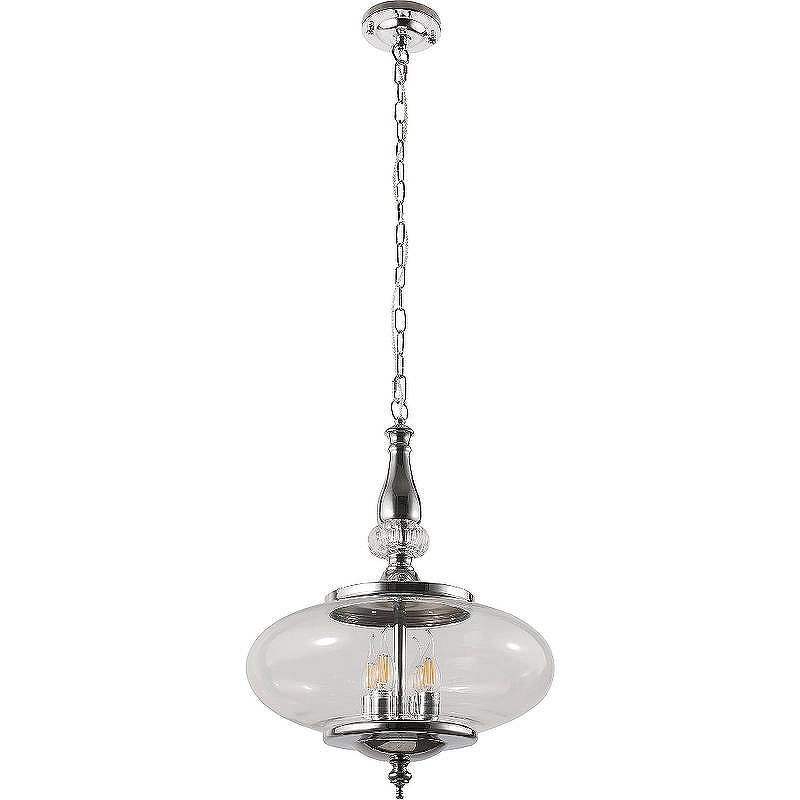 Подвесной светильник Crystal Lux Miel SP4 Chrome Прозрачный Хром