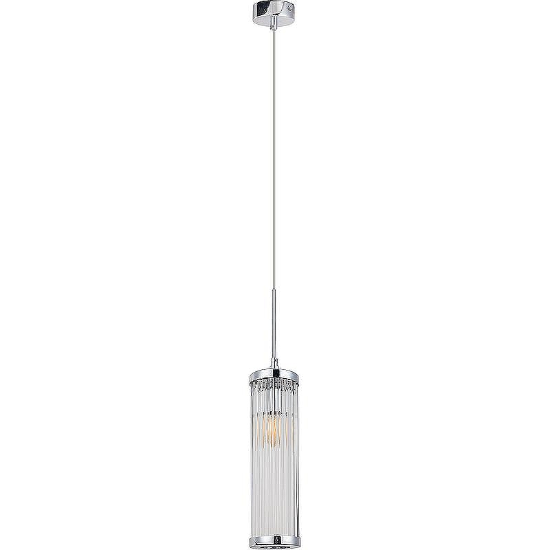 Подвесной светильник Crystal Lux Tadeo SP1 D100 Chrome Transparent Прозрачный Хром