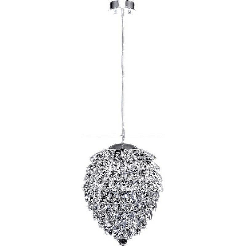 Подвесной светильник Crystal Lux Charme SP4 Chrome Transparent цвет плафона/подвески Прозрачный, цвет арматуры Хром