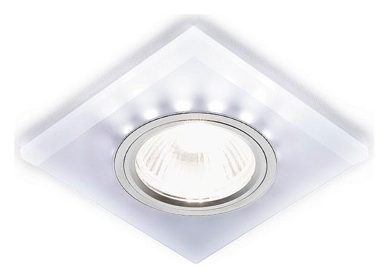 Встраиваемый светильник Ambrella Light S S215 W/CH/WH цвет неокрашенный, хром