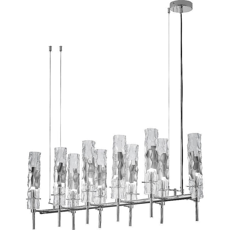 Люстра Crystal Lux Primavera SP10 Chrome цвет плафона/подвески Прозрачный, Хром, цвет арматуры Хром