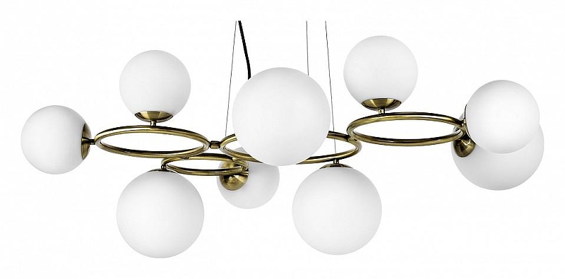 Люстра Lightstar Globo 815091 цвет плафона/подвески Белый, цвет арматуры Латунь