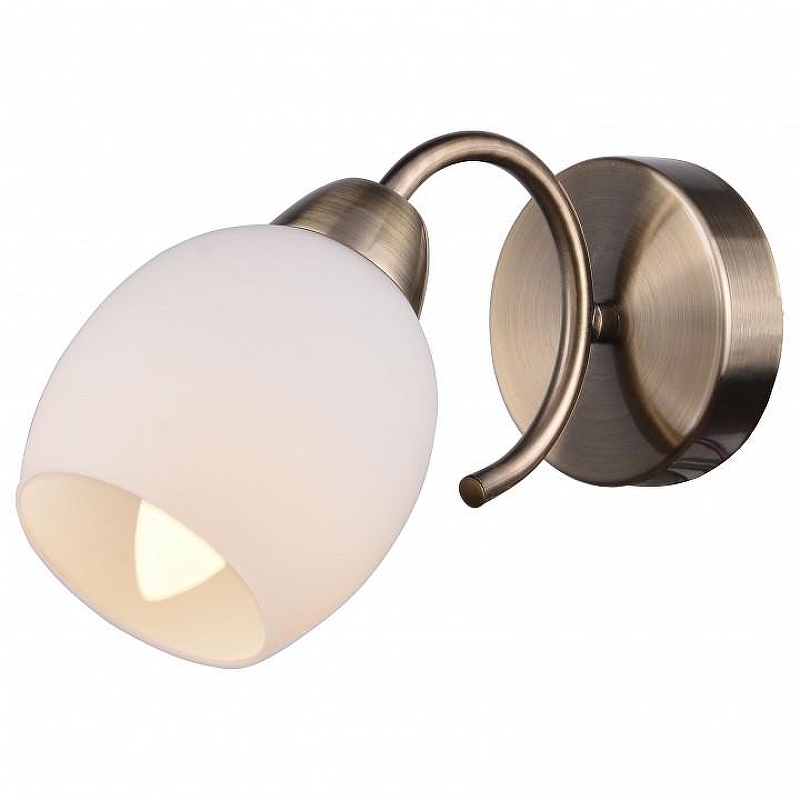 Бра TopLight Merry TL3780B-01AB цвет плафона/подвески Белый, цвет арматуры Бронза