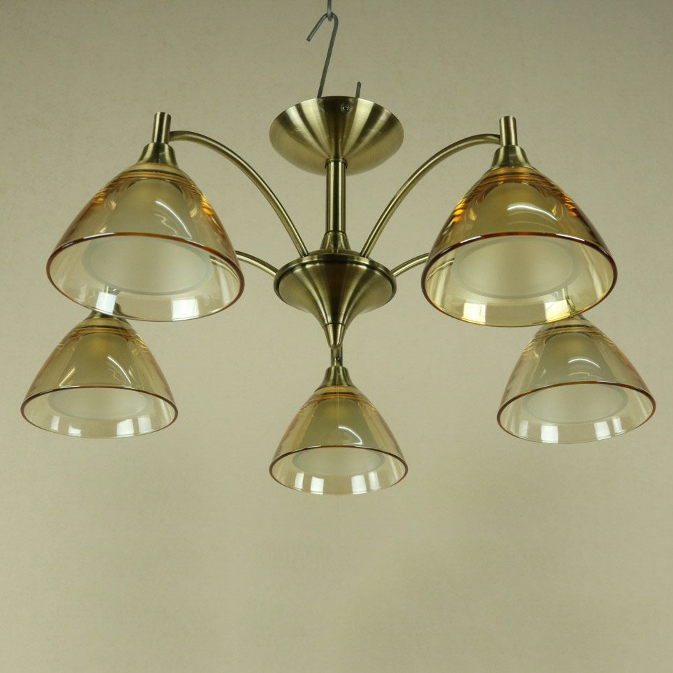 Люстра Florex потолочная модерн Е14 5*60W (L.0146/5PL BRONZO CHIARO)