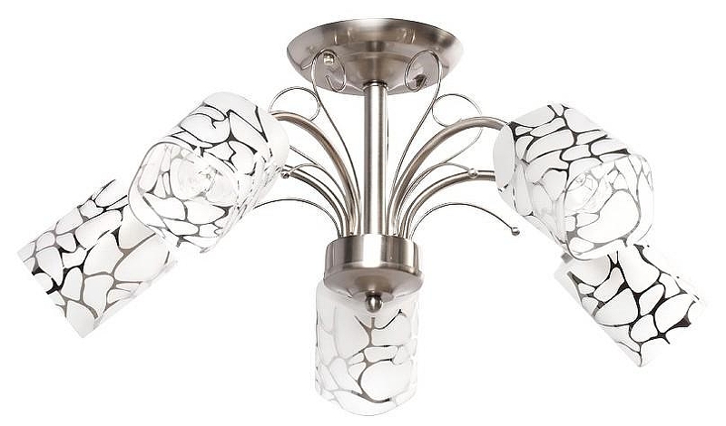Люстра на штанге MW-Light Олимпия 29 261019505 цвет плафона/подвески Бежевый, цвет арматуры Хром