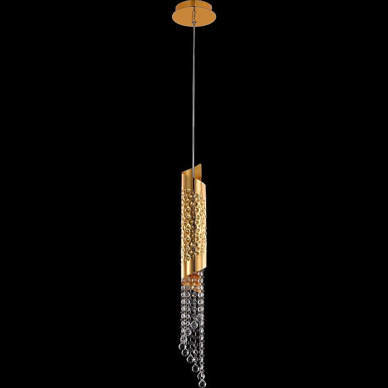 Подвесной светильник Crystal Lux Credo SP1 Gold цвет Золото, Прозрачный