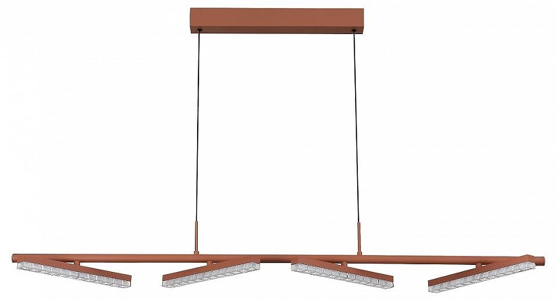 Подвесной светильник ST-Luce EUCL1D1CS SL1018.603.04 цвет плафона/подвески Прозрачный, Терракотовый, цвет арматуры Терракот