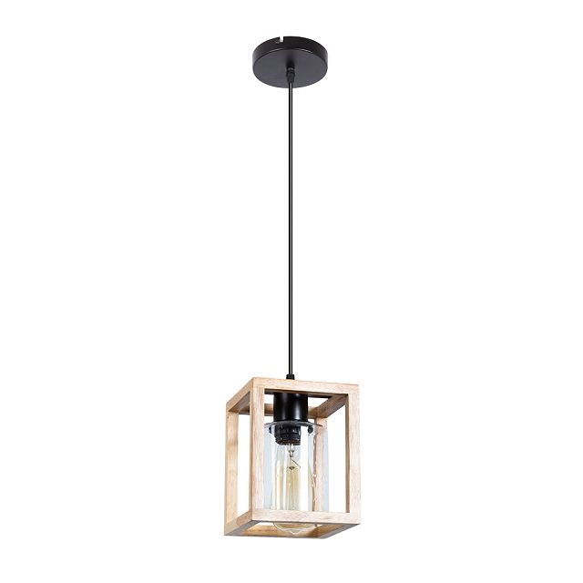 светильник подвесной ARTE LAMP Дублин E27 1х60Вт алюминий дерево
