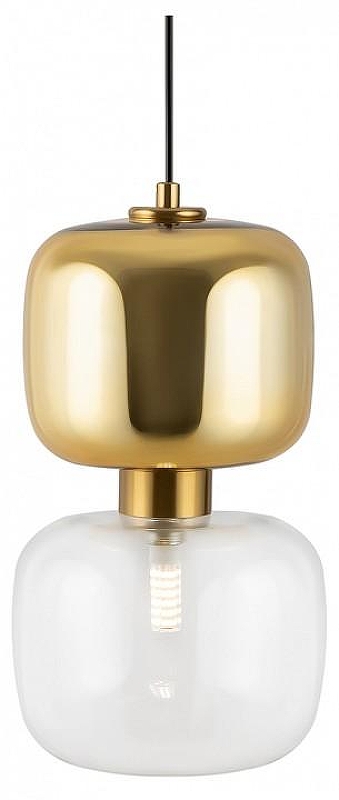 Подвесной светильник Freya Lumen FR5215PL-01BS цвет плафона/подвески Прозрачный, цвет арматуры Латунь