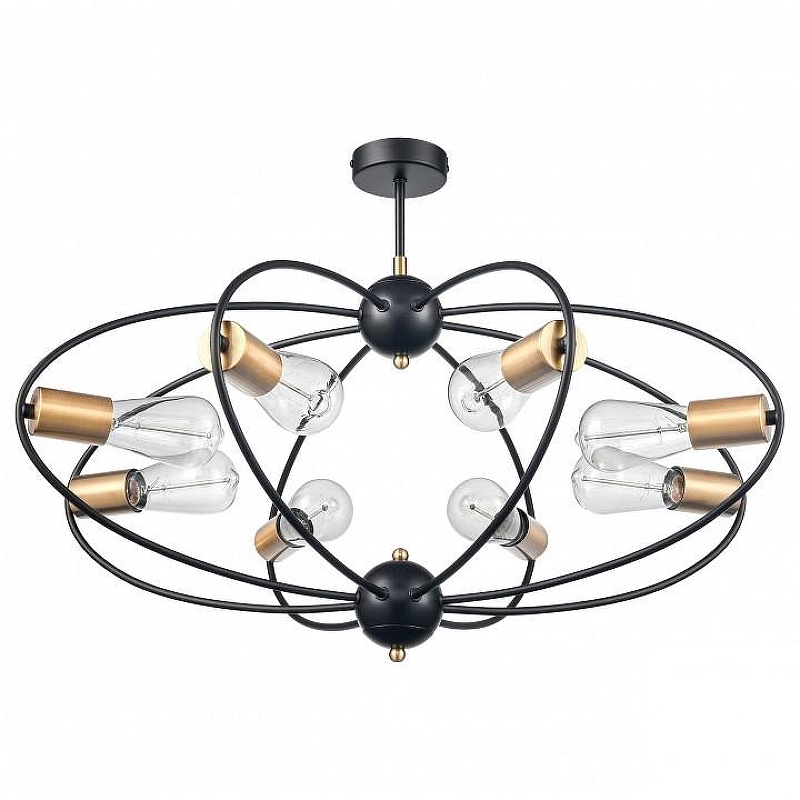 Люстра на штанге Vele Luce Crea VL6522L08 цвет арматуры Черный