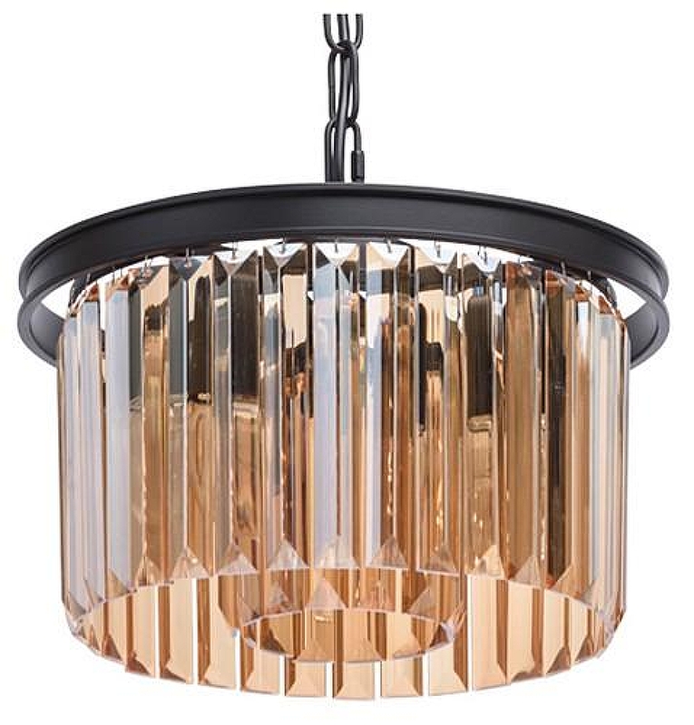 Люстра MW-Light Гослар 15 498015203 цвет плафона/подвески Бежевый, цвет арматуры Черный