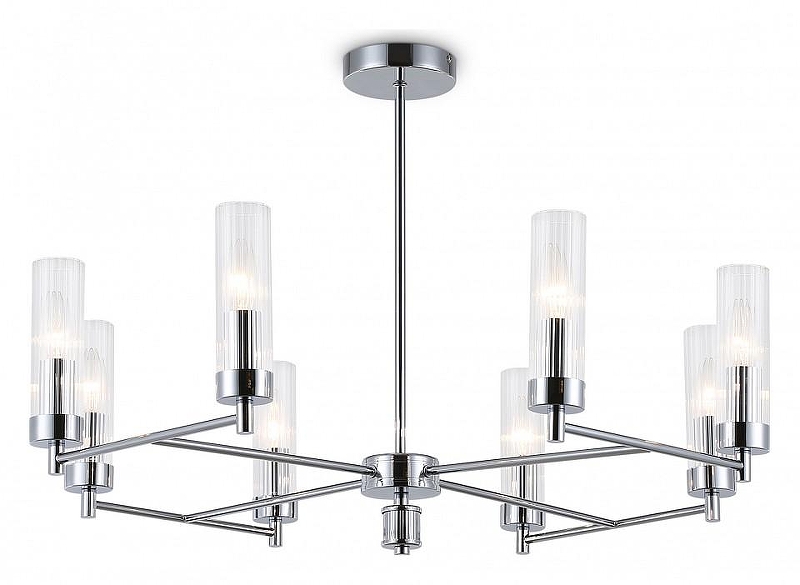 Люстра на штанге Ambrella Light HIGH LIGHT LH55152 цвет плафона/подвески Прозрачный, цвет арматуры Хром