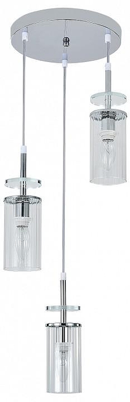 Подвесной светильник Escada AVOLTO 10191/3 Chrome цвет плафона/подвески Прозрачный, цвет арматуры Хром