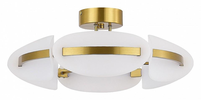 Люстра на штанге ST-Luce ETO1LE SL1304.302.45 цвет плафона/подвески Белый, цвет арматуры Латунь