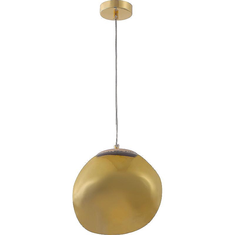 Подвесной светильник Crystal Lux Malaga SP1 D280 Gold цвет плафона/подвески Золото, Коричневый, Прозрачный, цвет арматуры Золото