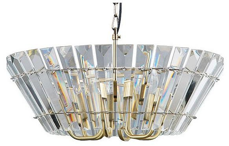 Подвесной светильник Artelamp Flor1zel A1072SP-6AB цвет плафона/подвески Прозрачный, цвет арматуры Бронза