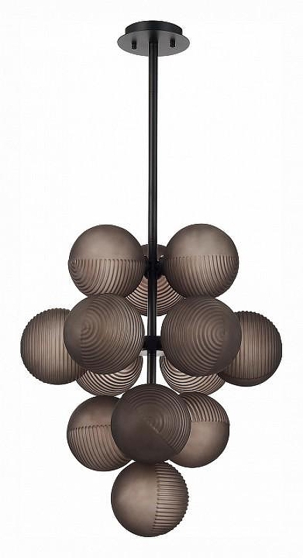 Люстра на штанге ST-Luce Todo SL1184.403.13 цвет плафона/подвески Светло-серый, цвет арматуры Черный